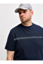 Jack Jones Jcofusıon Chest Brand Tee Ss Cn Pls Men's Navy Blue Large Size Tshirt 12297257-04 - 3