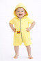 Unisex Baby Summer Hooded Jumpsuit Cotton Zippered Jumpsuit - 5