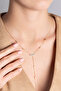 Zircon Stone Bar Model Y Necklace / Gold