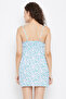Pretty Florals Short Nighty in White- 100% Cotton - 5