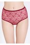 3009 High Waist Modal-Cotton Lace Front Mixed Color Set of 4 Women's Panties - 7