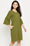 Chic Basic Short Nighty in Olive Green - Modal - 2