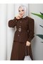 Balloon Sleeve Shirt & Skirt Islamic Clothing Set Rc9021 - 8
