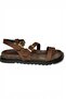 Y250504002 Brown Suede Women's Sandals - 6