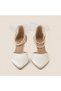 Vittoria Pearl & Ribbon Detailed Goblet Heeled Shoes - 2