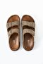 Men's Orthopedic Stitched Slip-On Slippers with Lightweight Flexible Buckle for Inside/Outside Wear - 5