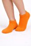 3 Pairs of Cotton Summer Women's Socks, Soft Plain Socks (Orange) - 4