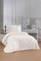 Olive 2 Piece Single Person Pique Set Cream - 3