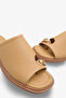 Megie Women's Casual Slippers with Genuine Leather Accessories - Caramel - 4