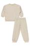 Civil Girl's Floral Printed Tracksuit Set - Beige - 4