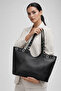 Forlin Adjustable Strap Metal Ring Detailed Shoulder Bag Black - 8