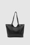Forlin Adjustable Strap Metal Ring Detailed Shoulder Bag Black