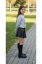 Gri Girl's Sweatshirt with Teddy Bear Print and Gilding, with Elasticated Sleeves and Hem. - 3