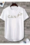 Can'T Printed Oval Skirt Crew Neck Unisex Short Sleeve Combed Cotton Tshirt
