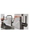 Kitchen Sink Faucet with Push-Pull Water Purification Outlet, 3-Function Faucet, Waterfall, Anthracite Color, 7 Years Warranty, Imported - 3