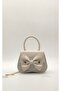 Mini Girls' Shoulder Bag with Bow Detail, Handle and Chain Strap, Festive, Daily, Stylish