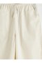 Girls' Poplin Trousers with Elastic Waist (S6) - 3