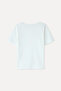 Women's Off-White Fitted Lace V-Neck T-Shirt - 5