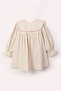 Girl's long-sleeved embroidered button-down party dress - 2
