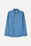 Men's Blue Striped Comfort Fit Long Sleeve Shirt - 5