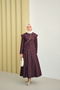 Women's Cross-Zipper Detailed Sewing Detail Skirt Suit Purple - 6