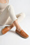 Nerdas Women's Genuine Leather Casual Shoes - Tan - 6