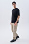 Men's Dark Beige Straight Fit Trousers - 3