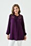 embroidered gauze blouse