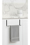 Portable Plug-In Kitchen Towel Holder - Metal Over-The-Cabinet Towel Rack
