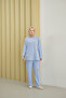 Women's Trouser Suit Light Blue - 4