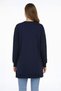 Günpa 275-02-26 Women's Long Tunic Star Stone Detailed Wrinkled Sleeve Sweatshirt - 4