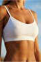 2 Pieces of Cotton Bustier Bralet with Rope Straps and Removable Pads - Athlete Half Tank Top - 2