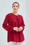 Lace Detail Shile Fabric Blouse