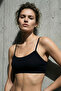 2 Pieces of Cotton Bustier Bralet with Rope Straps and Removable Pads - Athlete Half Tank Top - 3