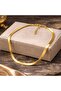 Gold Renk Yassı Kolye