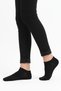 3 Pairs of Cotton Anti-Sweat Women's Socks, Breathable Soft Mesh Textured (Black) - 4