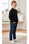 Boy's Half-Zip Black Knitwear Sweater 6/14 Years - 2
