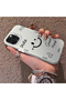 iPhone 16 Pro Compatible Silicone Edge Hard Back Anti-Fall Phone Case with Smile Pattern