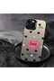 Oppo A6 Pro 5g Compatible Silicone Edge Hard Back Anti-Fall Phone Case Heart Patterned - 6