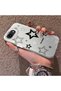 iPhone 17E Compatible Silicone Edge Hard Back Anti-Fall Phone Case with Star Pattern - 2