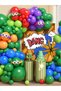 Other Other 122Pcs Green Super Turtle Balloon Arch Set, Green Red Orange Purple Blue Long Balloons w - 7