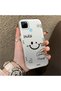 Realme C21Y Compatible Silicone Edge Hard Back Anti-Fall Phone Case Smile Pattern - 2