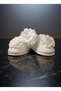 Women's Ecru Elegant Floral Detailed Stylish Maternity Crown Slippers Set - 3