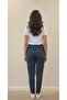 Dark Navy Blue Women's Tights with Fleece Inside and Elastic Waistband - 2