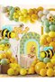 Other As Picture 111-Piece Bee Sunflower Balloon Garland Arch Set, Mustard Yellow and Gray-Green Lat - 7