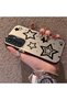 Samsung Galaxy S23 Fe Compatible Silicone Edge Hard Back Anti-Fall Phone Case with Stars Pattern