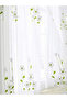 Rod Pocket W100cm X H270cm 1pc Small Fresh White Magnolia Embroidered Window Screen Curtain 1PC Cur - 2