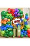 Other Other 122Pcs Green Super Turtle Balloon Arch Set, Green Red Orange Purple Blue Long Balloons w - 6