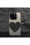 Samsung Galaxy A36 Compatible Silicone Edge Hard Back Anti-Fall Phone Case Leopard Heart Patterned - 5