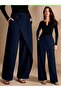Women's Trend Model Asymmetric Custom Design High-Waist Palazzo Pants - 4